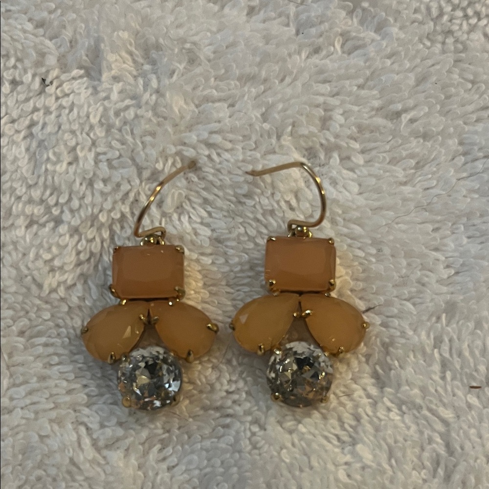 Kate Spade Gold and Cream Earrings